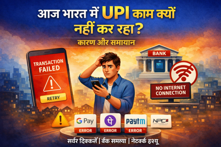 आज भारत में UPI काम क्यों नहीं कर रहा ?, UPI not working today in India
